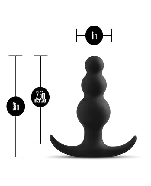 Anal Blush Novelties Blush Anal Adventures Beaded Plug Black Anal Blush Novelties Blush Anal Adventures Beaded Plug Black