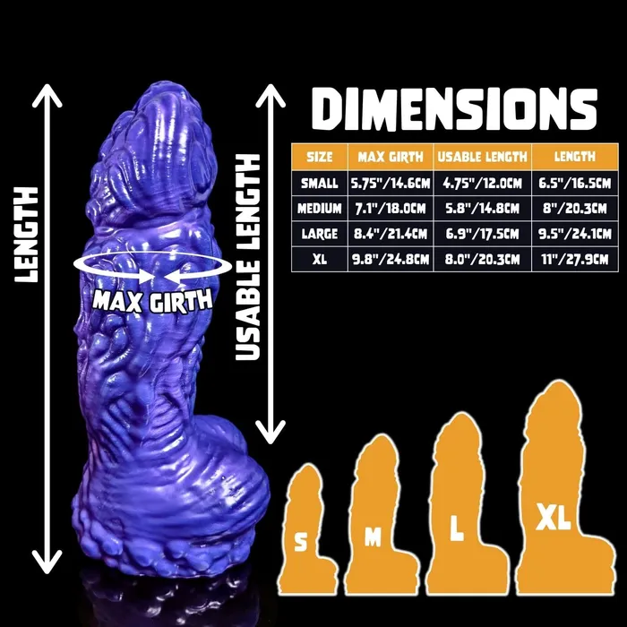 Anal Kreature Adult Toys Premade Small Magmis Marble Black Yellow Turquoise Classic Firmness