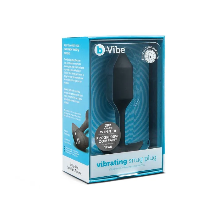 BVibe Anal BVibe Snug Plug Vibrating Medium Black