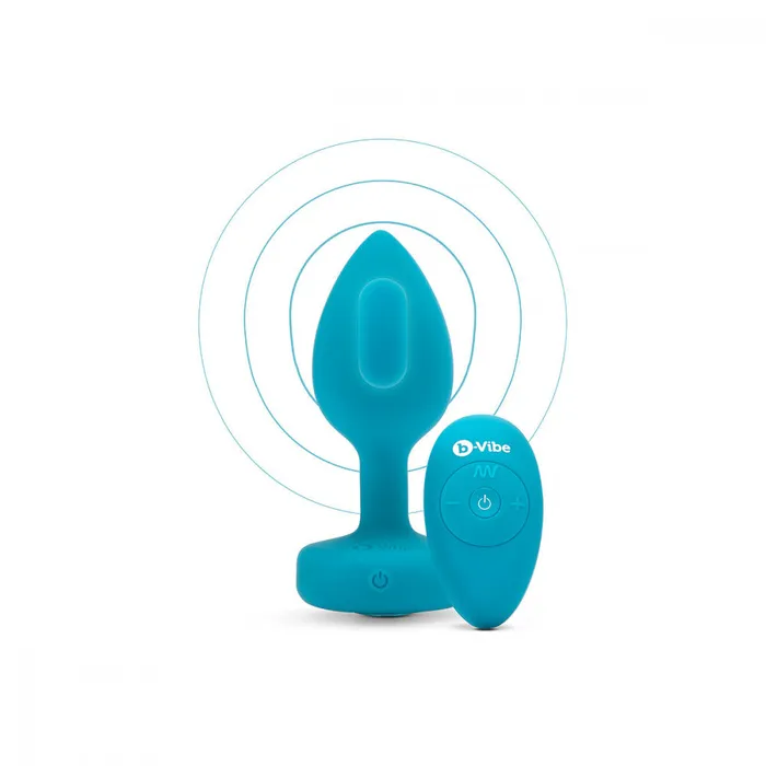 BVibe Vibrating Jewel Plug in Teal BVibe Anal