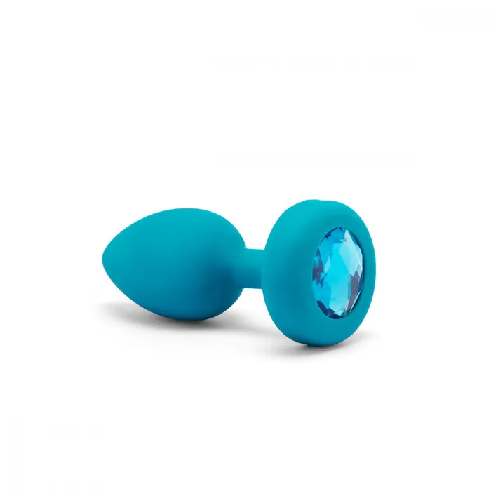 BVibe Vibrating Jewel Plug in Teal BVibe Anal