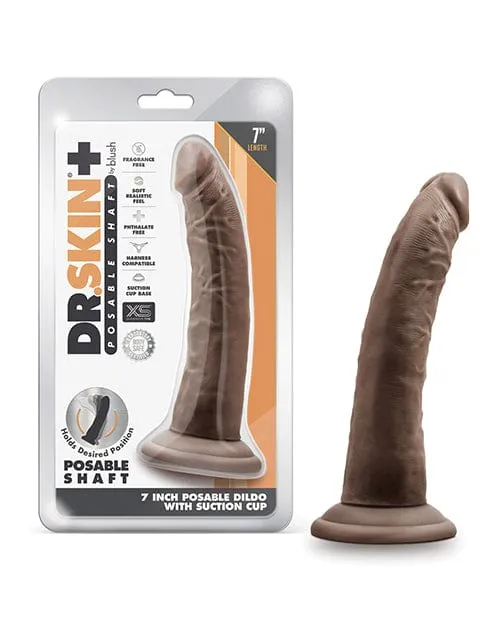 Blush Dr Skin Plus 7 Inch Posable Dildo Blush Novelties Dildos Blush Dr Skin Plus 7 Inch Posable Dildo Blush Novelties Dildos