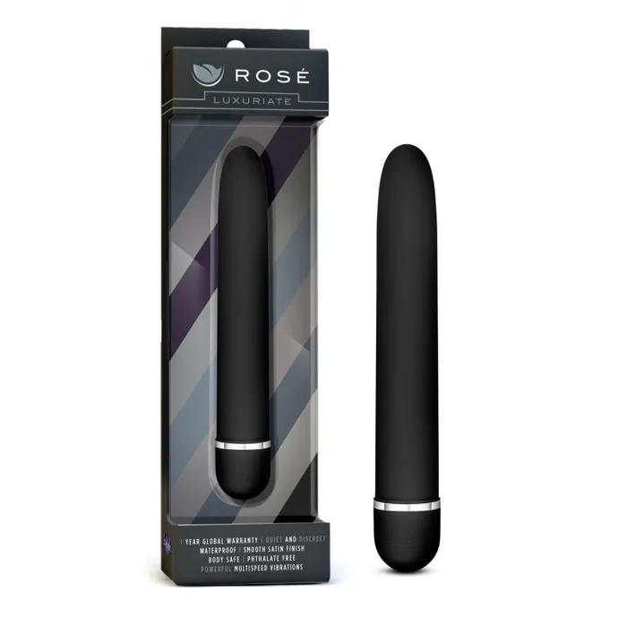 Blush Novelties Rose Luxuriate Black Vibrators Blush Novelties Rose Luxuriate Black Vibrators