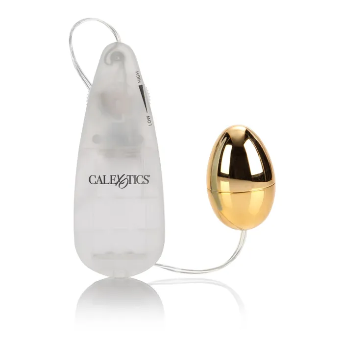 CalExotics Pocket Exotics Vibrating Egg Gold Female Sex Toys CalExotics Pocket Exotics Vibrating Egg Gold Female Sex Toys