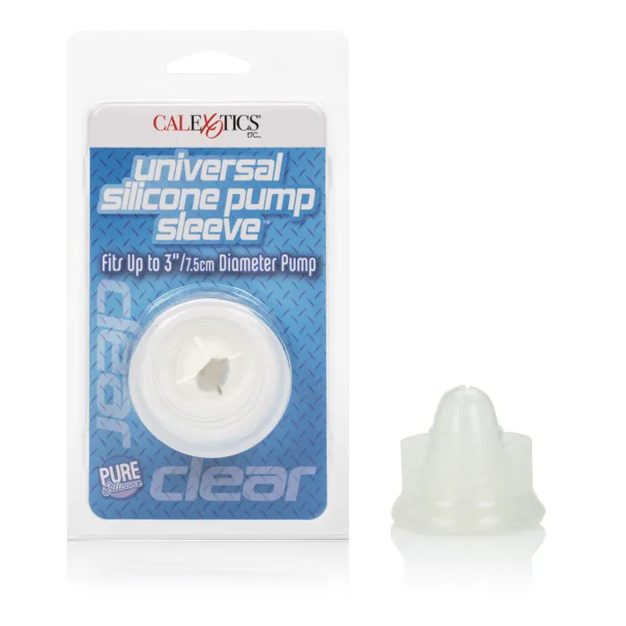 CalExotics Universal Silicone Pump Sleeve Clear Male Sex Toys CalExotics Universal Silicone Pump Sleeve Clear Male Sex Toys