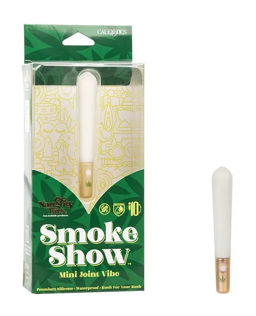 CalExotics Vibrators Naughty Bits Smoke Show Mini Joint Vibe White