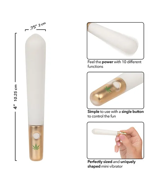 CalExotics Vibrators Naughty Bits Smoke Show Mini Joint Vibe White