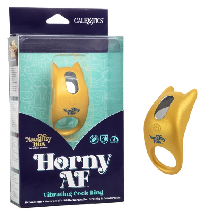 Couples Naughty Bits Horny Af Vibrating Cock Ring CalExotics