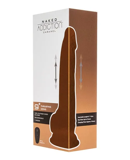 Dildos BMS Enterprises Naked Addiction 9 Thrusting Dong with Remote Caramel Dildos BMS Enterprises Naked Addiction 9 Thrusting Dong with Remote Caramel