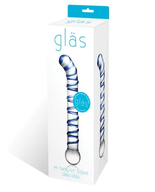 Dildos Glas Mr Swirly 65 GSpot Glass Dildo Glas
