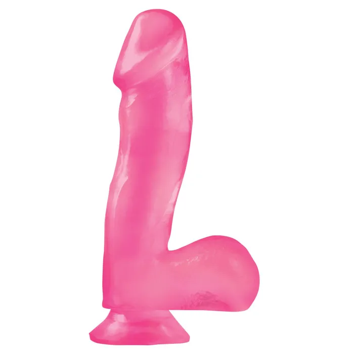Dildos Pipedream Basix Rubber Works 65 Inch Dong With Suction Cup Pink