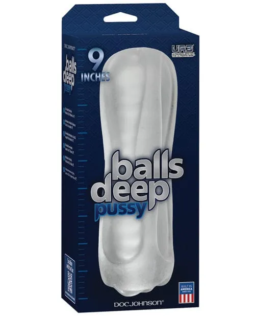 Doc Johnson Male Sex Toys Balls Deep The Baller 9 Pussy Stroker Frost