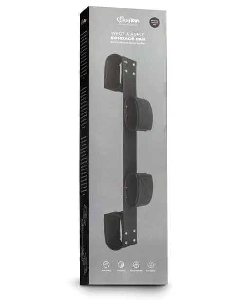Easy Toys Couples Easy Toys Wrist Ankle Bondage Bar Black