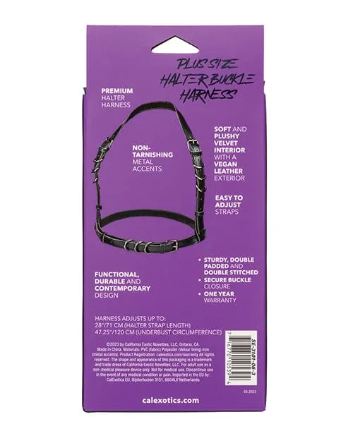 Euphoria Collection Plus Size Halter Buckle Harness CalExotics Plus Size