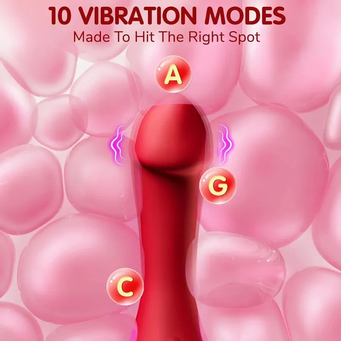Female Sex Toys honeysx 2024 most popular Female Double head Tongue Licking G Spot Clitoral Vibrator