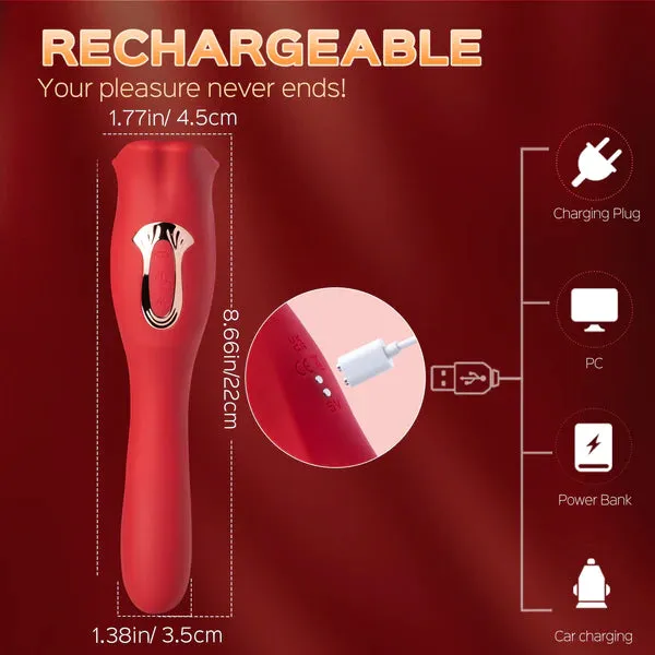 honeysx Female Sex Toys Biting Mouth Vibrating Tongue Clit Stimulator Gspot Vibrator