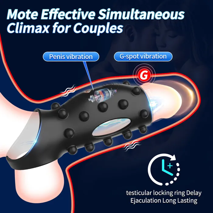 honeysx Male Sex Toys LeiLu Delay Trainer Vibrating Penis Cock Ring