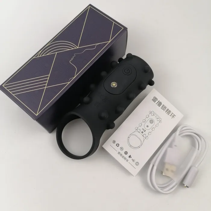honeysx Male Sex Toys LeiLu Delay Trainer Vibrating Penis Cock Ring