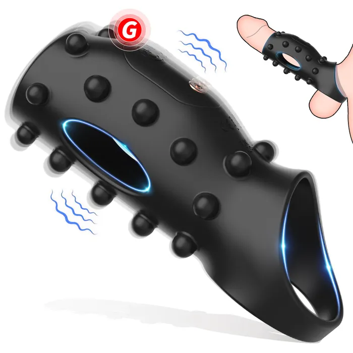 honeysx Male Sex Toys LeiLu Delay Trainer Vibrating Penis Cock Ring