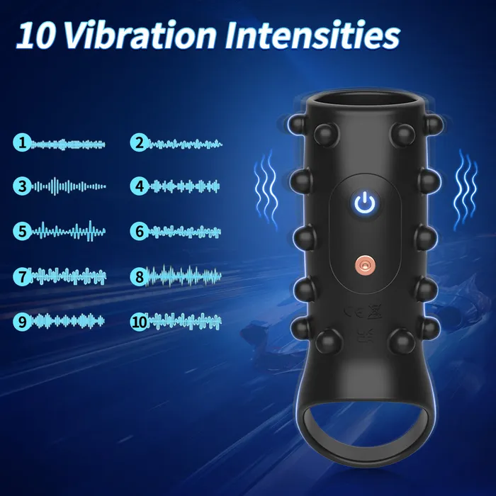 honeysx Male Sex Toys LeiLu Delay Trainer Vibrating Penis Cock Ring
