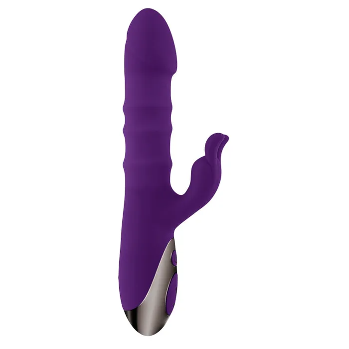 Hop to It Rabbit Vibrator Dark Purple Playboy Vibrators Hop to It Rabbit Vibrator Dark Purple Playboy Vibrators