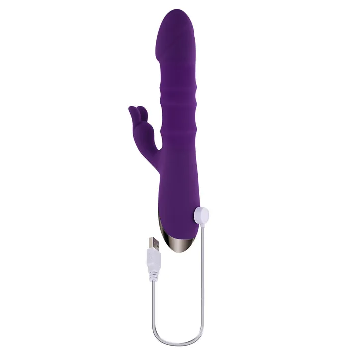 Hop to It Rabbit Vibrator Dark Purple Playboy Vibrators Hop to It Rabbit Vibrator Dark Purple Playboy Vibrators