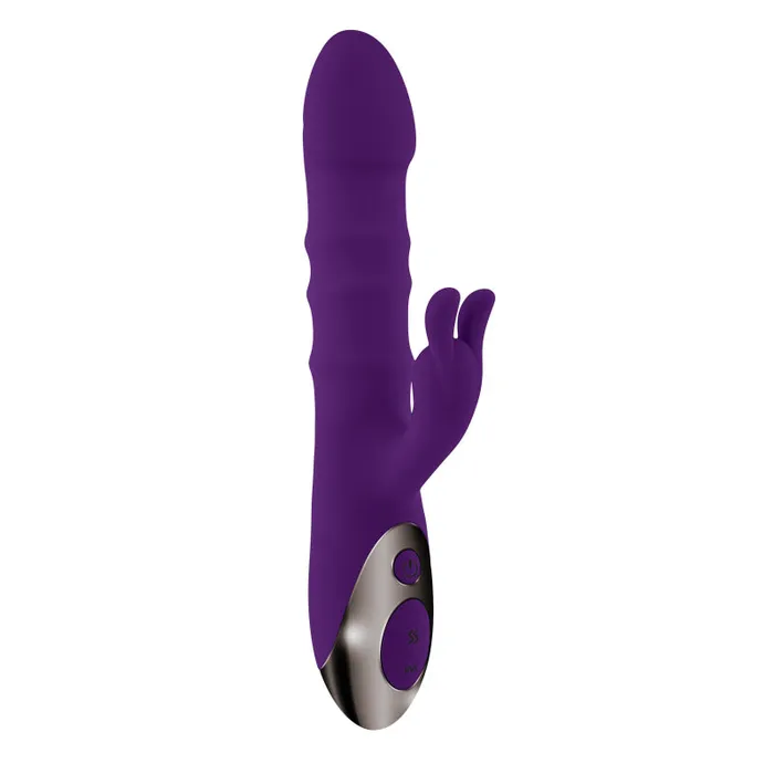 Hop to It Rabbit Vibrator Dark Purple Playboy Vibrators Hop to It Rabbit Vibrator Dark Purple Playboy Vibrators