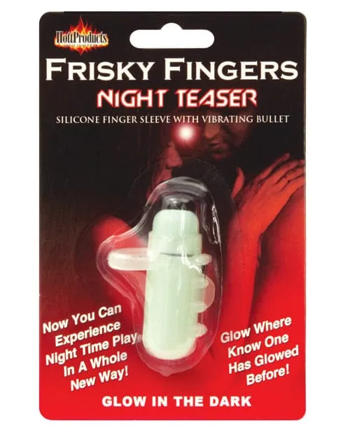 Hott Products Female Sex Toys Frisky Fingers Glow In The Dark Night Teaser