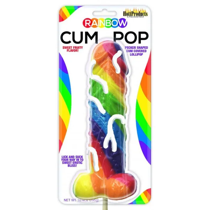 Hott Products Rainbow Cum Pops Lollipop Anal