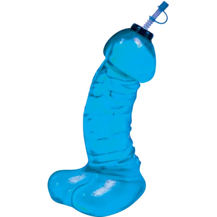 Hott Products Vibrators Dicky Chug Sports Bottle Blue