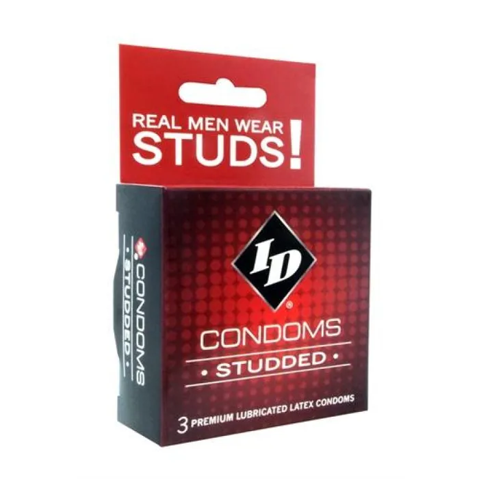 ID Lubricants Enhancers ID Studded Condoms 3 Pack