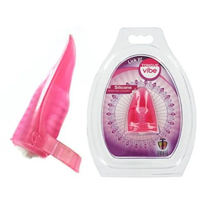 Lick It Tongue Vibe Pink XR Brands Trinity Vibes Vibrators