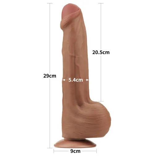 lovetoy Dildos 115 King Sized Sliding Skin Dual Density Dildo