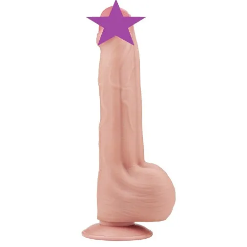 lovetoy Dildos 115 King Sized Sliding Skin Dual Density Dildo
