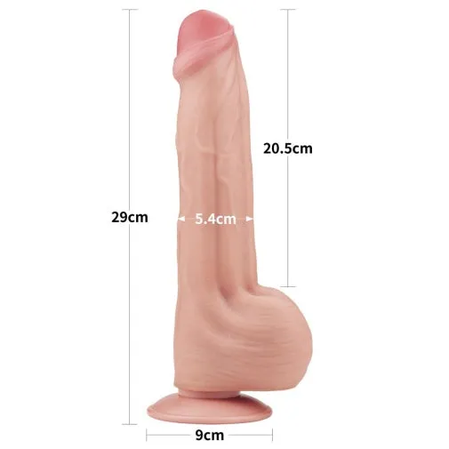 lovetoy Dildos 115 King Sized Sliding Skin Dual Density Dildo