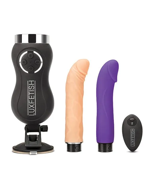 Lux Fetish Female Sex Toys Lux Fetish Rechargeable Thrusting Compact Sex Machine with remote Lux Fetish Female Sex Toys Lux Fetish Rechargeable Thrusting Compact Sex Machine with remote