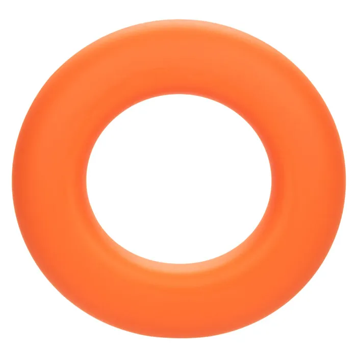 Male Sex Toys Calexotics Alpha Liquid Silicone Prolong Large Ring Orange
