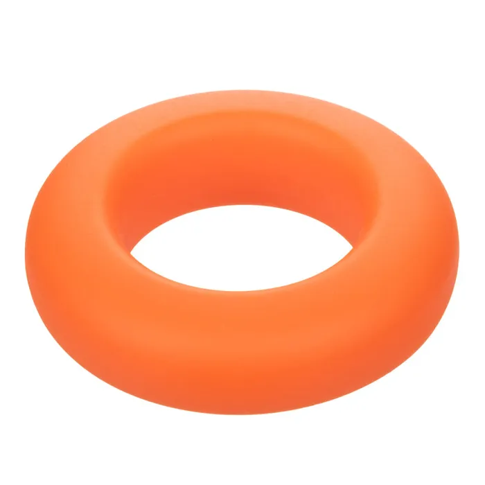 Male Sex Toys Calexotics Alpha Liquid Silicone Prolong Large Ring Orange