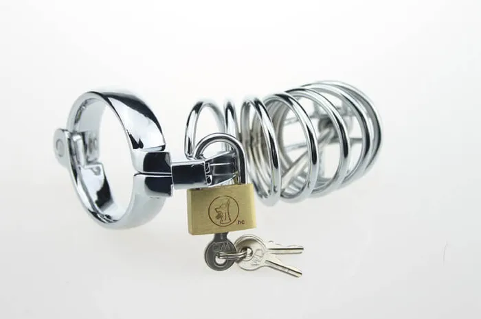 Male Sex Toys Honeysx Honyesx Male Chastity Cock restraint with urethral bar