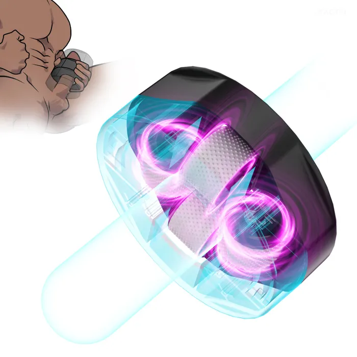 Male Sex Toys Touch Honey Airship Men Penis Delay Trainer Exerciser Glans Stimulater Massager Adjustable Size Male Masturbator