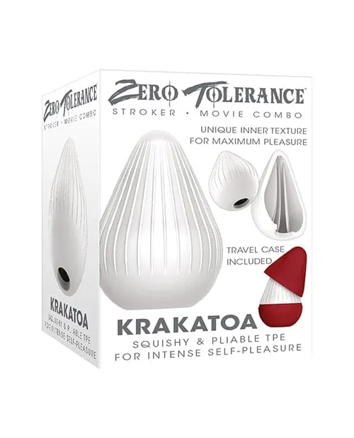 Male Sex Toys Zero Tolerance Krakatoa Stroker White Zero Tolerance