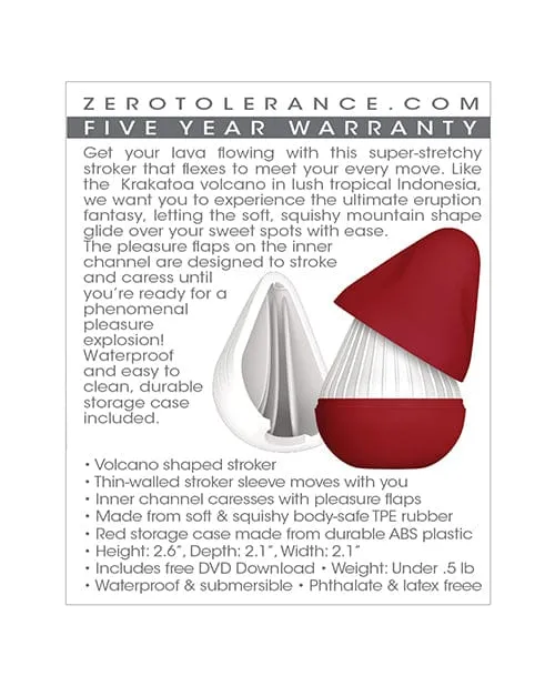 Male Sex Toys Zero Tolerance Krakatoa Stroker White Zero Tolerance Male Sex Toys Zero Tolerance Krakatoa Stroker White Zero Tolerance