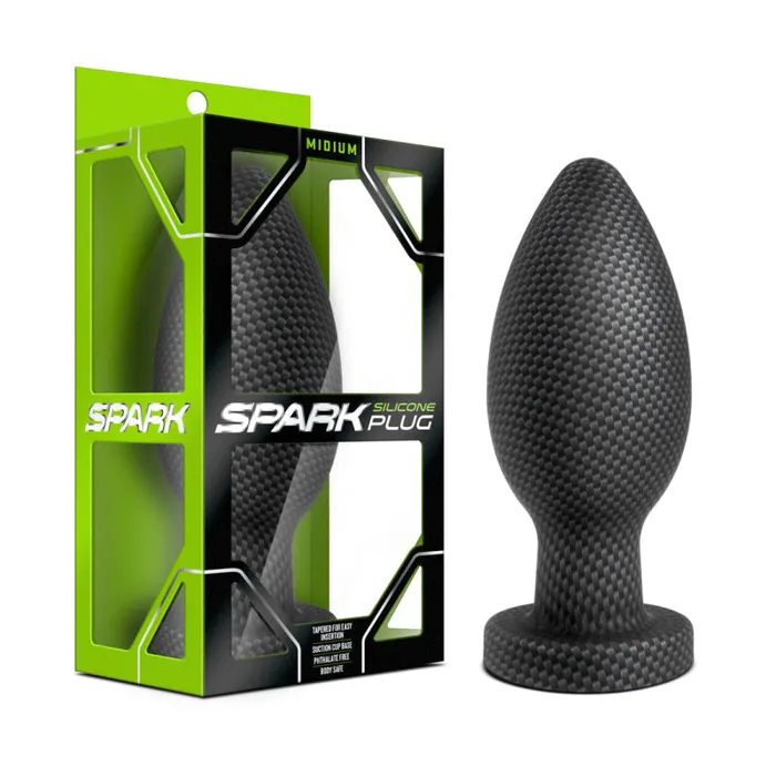 Medium Spark Silicone Plug Blush Novelties Anal Medium Spark Silicone Plug Blush Novelties Anal