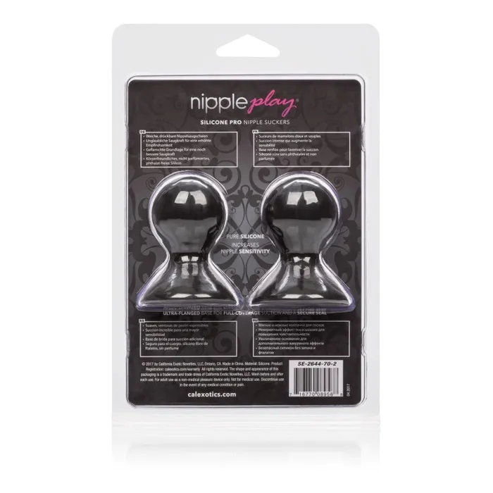 Nipple Play Silicone Pro Nipple Suckers Black CalExotics Anal Nipple Play Silicone Pro Nipple Suckers Black CalExotics Anal