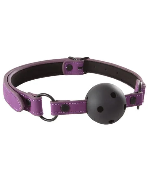 NS Novelties Lust Bondage Ball Gag Purple Vibrators NS Novelties Lust Bondage Ball Gag Purple Vibrators