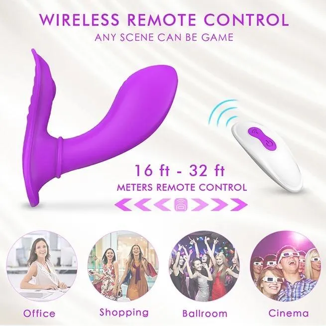 Phanxy Vibrators PHANXY Wearable Clitoris Gspot Vibrator Butterfly Vibrator