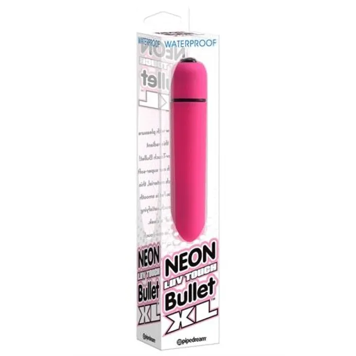 Pipedream Vibrators Neon Luv Touch Bullet XL Pink