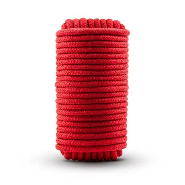 Restraints The Pleasure Parlor Red Cotton Bondage Rope 32 Feet