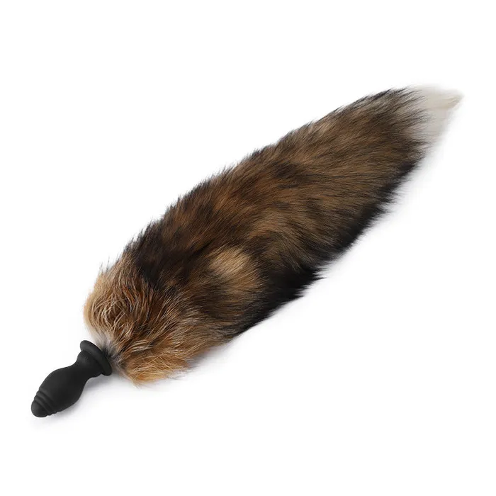 RUNYU Male Sex Toys Runyu Silicone vibrating anal plug can replace fox tail hair