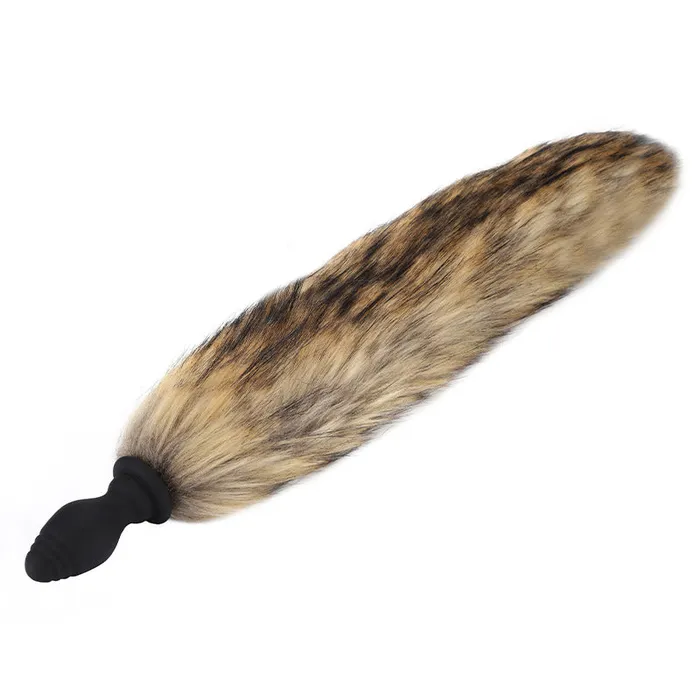 RUNYU Male Sex Toys Runyu Silicone vibrating anal plug can replace fox tail hair
